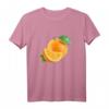 Orange Zitrus Früchte Obst T-Shirt - Realistische Frucht mit Blättern, Perfekt für Obstliebhaber & Fans