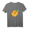 Orange Zitrus Früchte Obst T-Shirt - Realistische Frucht mit Blättern, Perfekt für Obstliebhaber & Fans