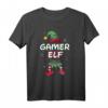 Gamer Elfe Weihnachtsoutfit Partnerlook Geschenk Weihnachten T-Shirt – Festliches Elfendesign für die Feiertage & Familien