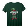 Gamer Elfe Weihnachtsoutfit Partnerlook Geschenk Weihnachten T-Shirt – Festliches Elfendesign für die Feiertage & Familien