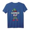 Gamer Elfe Weihnachtsoutfit Partnerlook Geschenk Weihnachten T-Shirt – Festliches Elfendesign für die Feiertage & Familien