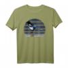 jz.birds Elster Vogel Illustration T-Shirt – Farbenfrohes Vogelmotiv für Vogelliebhaber, Naturfreunde & Tierbeobachter als Geschenk