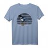 jz.birds Elster Vogel Illustration T-Shirt – Farbenfrohes Vogelmotiv für Vogelliebhaber, Naturfreunde & Tierbeobachter als Geschenk