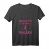 Damen Mir Reichts Ich Geh Walken Nordic Walking T-Shirt mit V-Ausschnitt – Lustiges Geschenk für Wander- und Trekking-Fans
