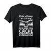 Geocaching T-Shirt mit GPS & Cache Design - Lustiges Outdoor-Hobby Shirt für Geocacher & Abenteuerlustige