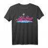 Flamingo Outdoor Geocaching T-Shirt - Exotischer Vogel auf Dosensuche für Abenteurer und Naturfreunde