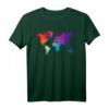 Weltkarte Reisen Länder Geographie Farbige Malerei T-Shirt – Perfektes Geschenk für Weltenbummler und Reiseliebhaber