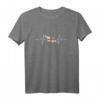 Georgia Herzschlag EKG Vintage Flagge T-Shirt – Stolzes Design für Georgia-Fans und Reisende