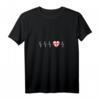 Damen Georgian Heartbeat I Love Georgia Flagge Land Geschenk T-Shirt mit V-Ausschnitt – Patriotisches Souvenir für Georgien-Fans und Reiseerinnerung