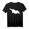Georgien Karte T-Shirt - Klassisch geschnitten, doppelt genähter Saum, ideales Geschenk für Georgien-Reisende und Touristen