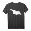 Georgien Karte T-Shirt - Klassisch geschnitten, doppelt genähter Saum, ideales Geschenk für Georgien-Reisende und Touristen