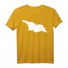 Georgien Karte T-Shirt - Klassisch geschnitten, doppelt genähter Saum, ideales Geschenk für Georgien-Reisende und Touristen