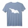 Georgien Karte T-Shirt - Klassisch geschnitten, doppelt genähter Saum, ideales Geschenk für Georgien-Reisende und Touristen