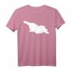 Georgien Karte T-Shirt - Klassisch geschnitten, doppelt genähter Saum, ideales Geschenk für Georgien-Reisende und Touristen