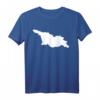 Georgien Karte T-Shirt - Klassisch geschnitten, doppelt genähter Saum, ideales Geschenk für Georgien-Reisende und Touristen