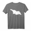 Georgien Karte T-Shirt - Klassisch geschnitten, doppelt genähter Saum, ideales Geschenk für Georgien-Reisende und Touristen