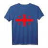 Flagge von Georgien T-Shirt - Klassisch geschnitten, doppelt genähter Saum, ideales Souvenir oder Nationalstolz-Artikel