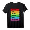 Regenbogenfarben T-Shirt für mehr als zwei Geschlechter - Unterstützung, Vielfalt & LGBTQ Geschenkidee