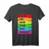 Regenbogenfarben T-Shirt für mehr als zwei Geschlechter - Unterstützung, Vielfalt & LGBTQ Geschenkidee