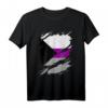 Demisexuelle Stolzenflagge mit gerissener Offenbarung - Lustiges Support T-Shirt für LGBTQIA+ Pride-Events, Rallyes & Partys