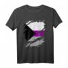 Demisexuelle Stolzenflagge mit gerissener Offenbarung - Lustiges Support T-Shirt für LGBTQIA+ Pride-Events, Rallyes & Partys