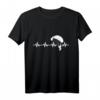 Sport Geschenk für Paraglider Herzschlag Paragliding T-Shirt – Perfekt für Piloten, Extremsportler & Flugbegeisterte zu Weihnachten & Geburtstag