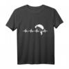 Sport Geschenk für Paraglider Herzschlag Paragliding T-Shirt – Perfekt für Piloten, Extremsportler & Flugbegeisterte zu Weihnachten & Geburtstag