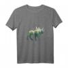 Damen Preserve & Protect T-Shirt mit Elch Silhouette & Waldlandschaft – Für Umweltschutz, Klimaschutz & Naturschutz Demos