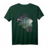 Umweltschutz Klimaschutz Wolf Silhouette Wald Wälder T-Shirt – Für Naturschützer, Tierfreunde & Umweltaktivisten