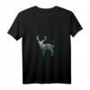 Damen Preserve & Protect Umweltschutz T-Shirt mit Hirsch Silhouette - V-Ausschnitt für Klimaschutz & Naturschutz-Demos
