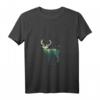 Damen Preserve & Protect Umweltschutz T-Shirt mit Hirsch Silhouette - V-Ausschnitt für Klimaschutz & Naturschutz-Demos