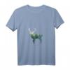 Damen Preserve & Protect Umweltschutz T-Shirt mit Hirsch Silhouette - V-Ausschnitt für Klimaschutz & Naturschutz-Demos