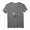 Damen Preserve & Protect Umweltschutz T-Shirt mit Hirsch Silhouette - V-Ausschnitt für Klimaschutz & Naturschutz-Demos