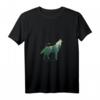 Damen Preserve & Protect Umweltschutz & Klimaschutz T-Shirt mit Wolf Silhouette und V-Ausschnitt – Für Tier- und Naturschützer, Demonstrationen & Umweltschutz-Bewusstsein
