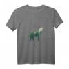 Damen Preserve & Protect Umweltschutz & Klimaschutz T-Shirt mit Wolf Silhouette und V-Ausschnitt – Für Tier- und Naturschützer, Demonstrationen & Umweltschutz-Bewusstsein