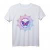 Schmetterling-Mandala Yoga Butterfly Meditation Tiere T-Shirt – Perfektes Geschenk für Yoga-Lehrer, Schüler und Kinder, ideal für Meditation & Entspannung