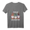Drei Zwerge Passende Familie Frohe Weihnachten T-Shirt mit V-Ausschnitt - Humorvolles Xmas Design für Familie, Paare & Freunde