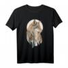 Wolf Tribal Aquarell Wolf Traumfänger T-Shirt – Für Tier- und Indianerliebhaber, Mädchen & Frühlingsliebhaber