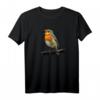 Rotkehlchen Vogel Beobachten Singvögel T-Shirt – Perfektes Geschenk für Natur- und Vogel-Liebhaber beim Beobachten und Füttern