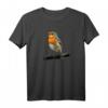 Rotkehlchen Vogel Beobachten Singvögel T-Shirt – Perfektes Geschenk für Natur- und Vogel-Liebhaber beim Beobachten und Füttern