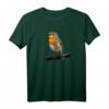 Rotkehlchen Vogel Beobachten Singvögel T-Shirt – Perfektes Geschenk für Natur- und Vogel-Liebhaber beim Beobachten und Füttern