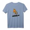 Rotkehlchen Vogel Beobachten Singvögel T-Shirt – Perfektes Geschenk für Natur- und Vogel-Liebhaber beim Beobachten und Füttern