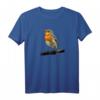 Rotkehlchen Vogel Beobachten Singvögel T-Shirt – Perfektes Geschenk für Natur- und Vogel-Liebhaber beim Beobachten und Füttern