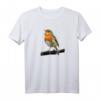Rotkehlchen Vogel Beobachten Singvögel T-Shirt – Perfektes Geschenk für Natur- und Vogel-Liebhaber beim Beobachten und Füttern