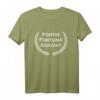 Fortis Fortuna Adiuvat - Latein T-Shirt mit Lorbeerkranz und SPQR Design, inspirierendes Geschenk für Feuerwehr, Polizei, Soldaten & Piloten