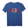 Vancouver Montreal Quebec mit Kanada-Flagge T-Shirt – Patriotisches Kleidungsstück für Kanada-Liebhaber