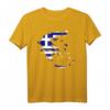 Griechenland Karte mit Flagge T-Shirt – Perfekt für Reisende, Touristen und Griechenland-Fans