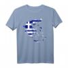 Griechenland Karte mit Flagge T-Shirt – Perfekt für Reisende, Touristen und Griechenland-Fans