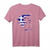 Griechenland Karte mit Flagge T-Shirt – Perfekt für Reisende, Touristen und Griechenland-Fans