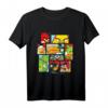 HapKoala Collage Offizielles Merchandise T-Shirt – Buntes Angry Birds Geschenk für Erwachsene